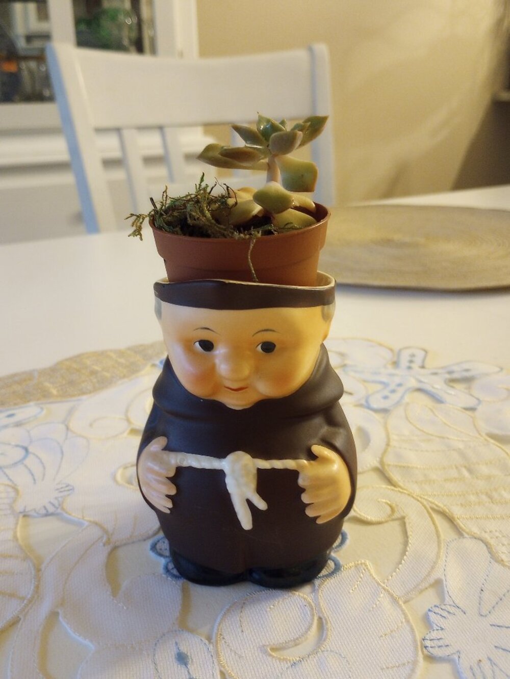 Friar Tuck Small Ceramic Pitcher Vintage Kitsch S141/1